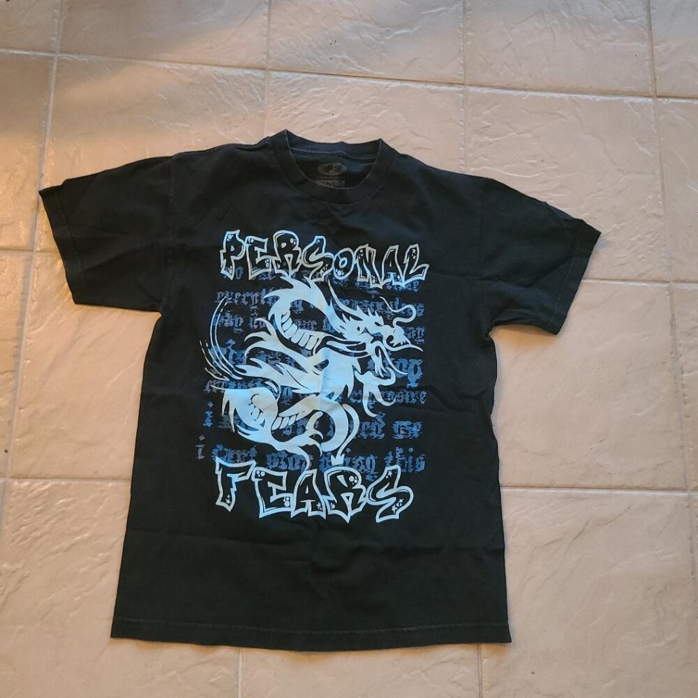 Personal Fears Clothing Dragon Black T Shirt Medium